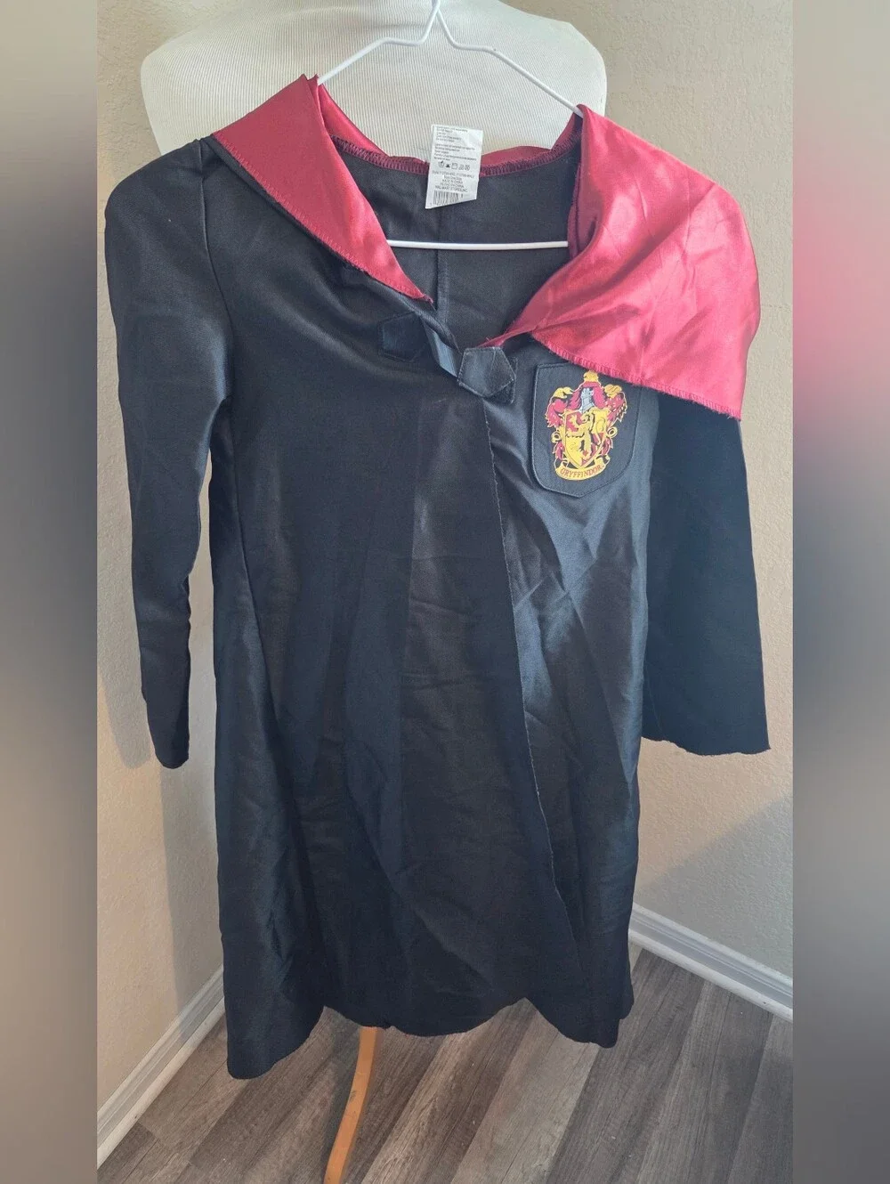 Harry Potter Hooded Gryffindor Robe With Red Lining Child One Size